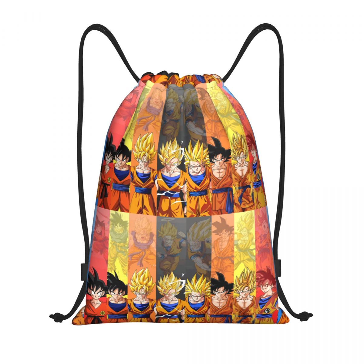 Drawstring Gym Bag - Custom DBZ G-Gokues Cartoon Drawstring Bags