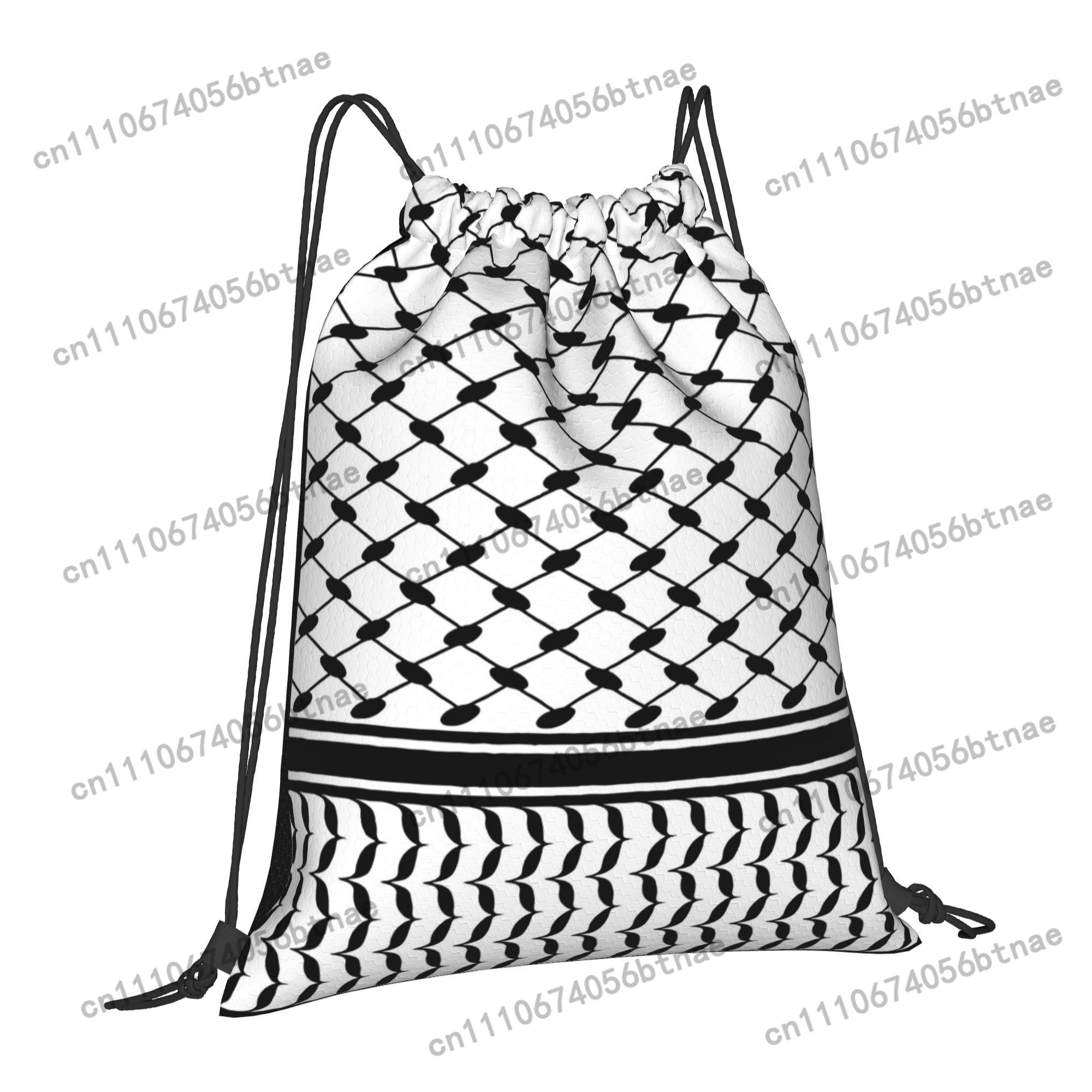 Kufiya Middle Eatern Pattern D - đánh giá và giá Drawstring Gym Bag