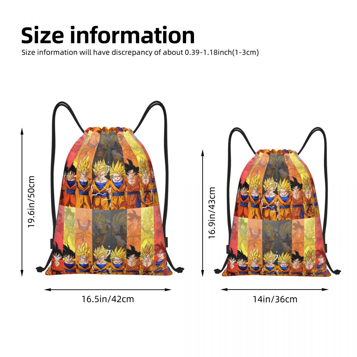 Custom DBZ G-Gokues Cartoon Dr - đánh giá và giá Drawstring Gym Bag