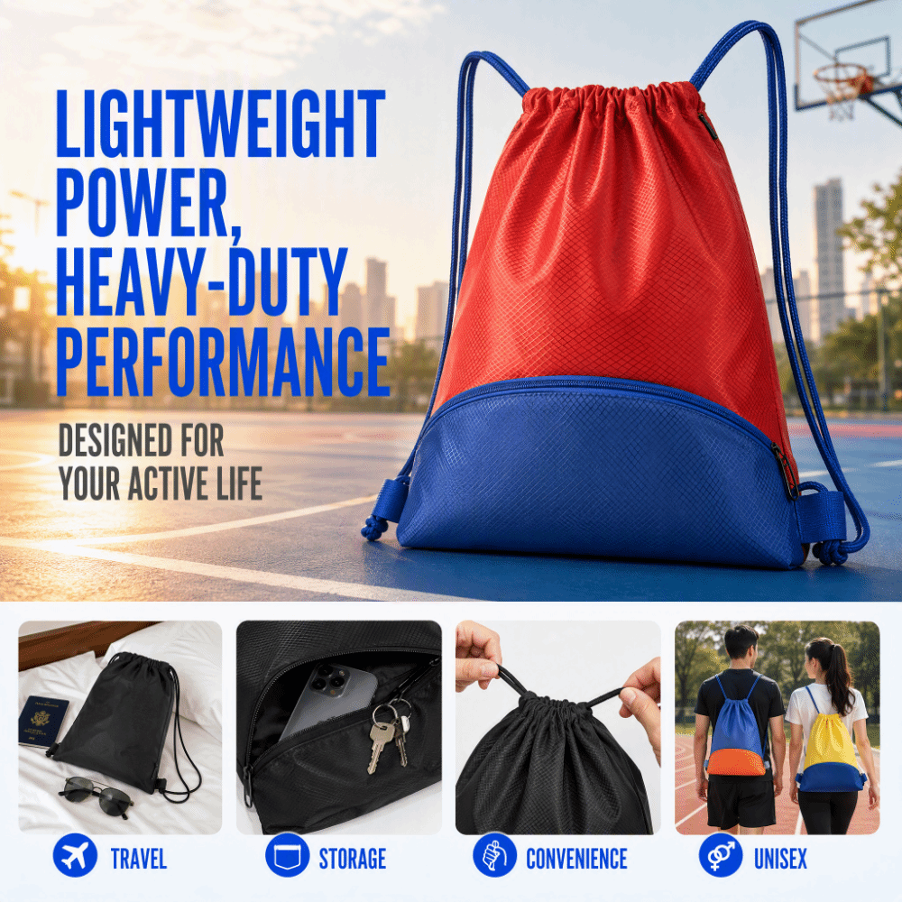 Large capacity Sports Drawstri - đánh giá và giá Drawstring Gym Bag