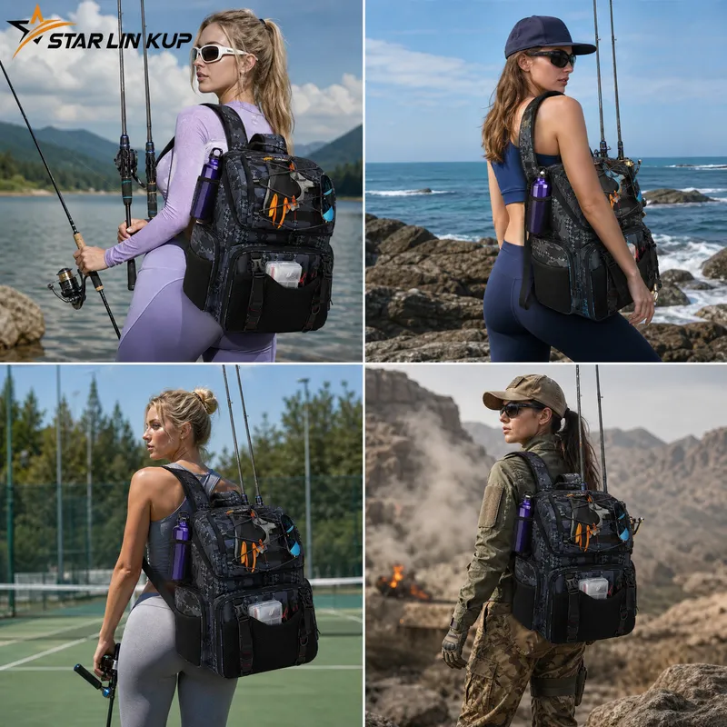 STAR LIN KUP 45L Fishing Backp - đánh giá và giá Rain Cover Backpack