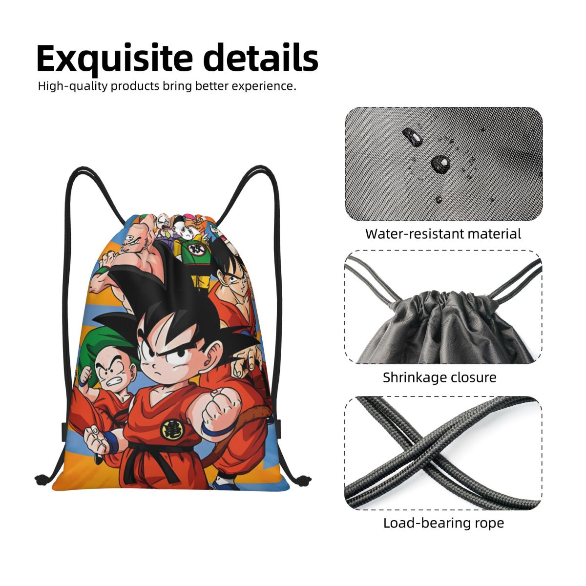 Custom DBZ G-Gokues Cartoon Dr - đánh giá và giá Drawstring Gym Bag