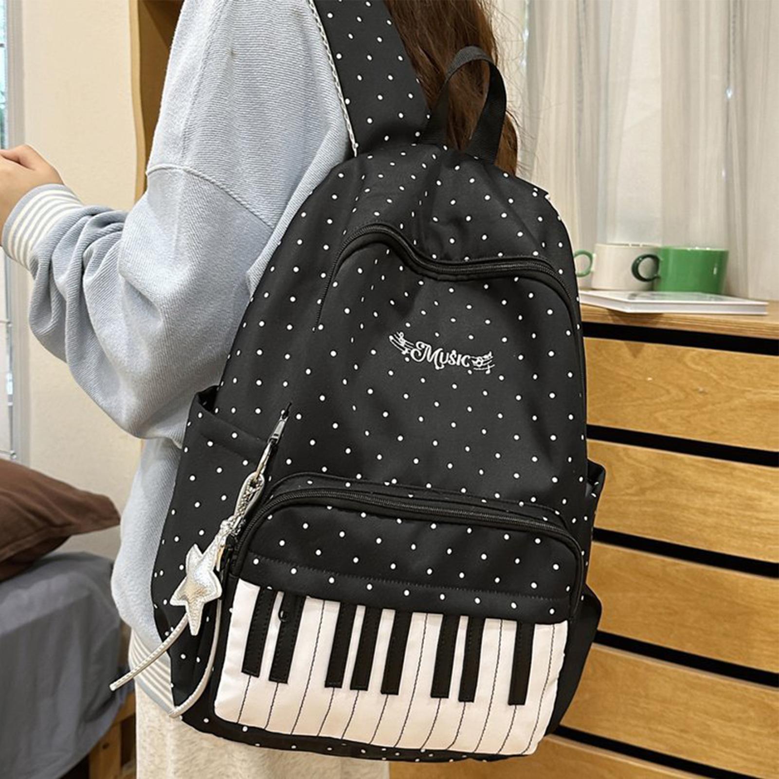Travel Backpack | Piano Print  - đánh giá và giá Fashion Backpack Women