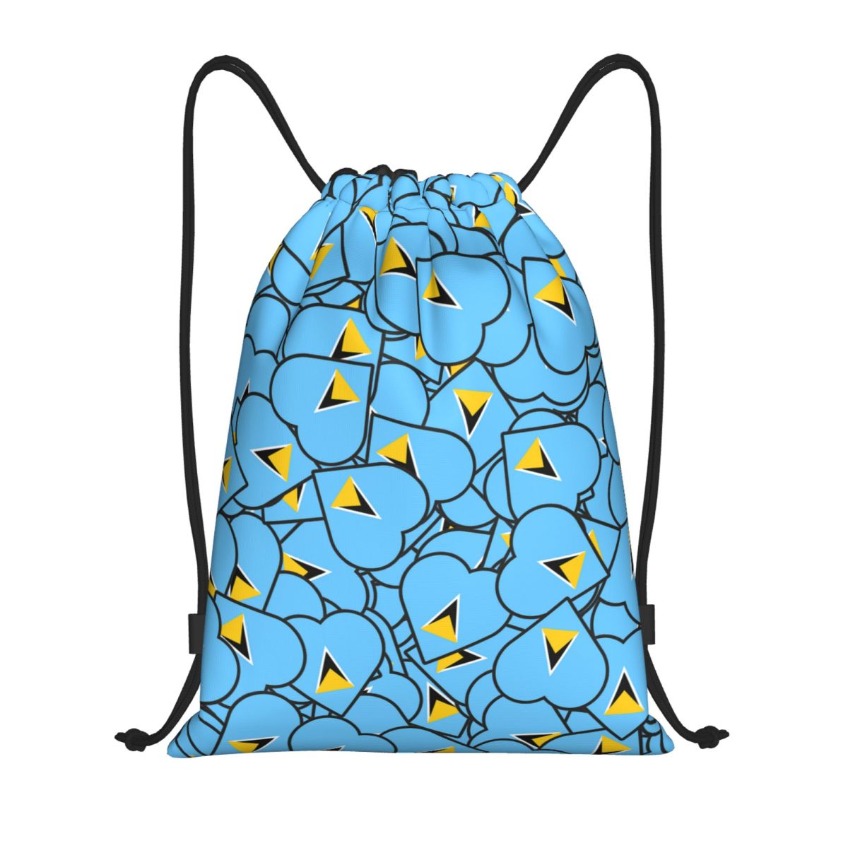 Saint Lucia Country Flag Love  - đánh giá và giá Drawstring Gym Bag